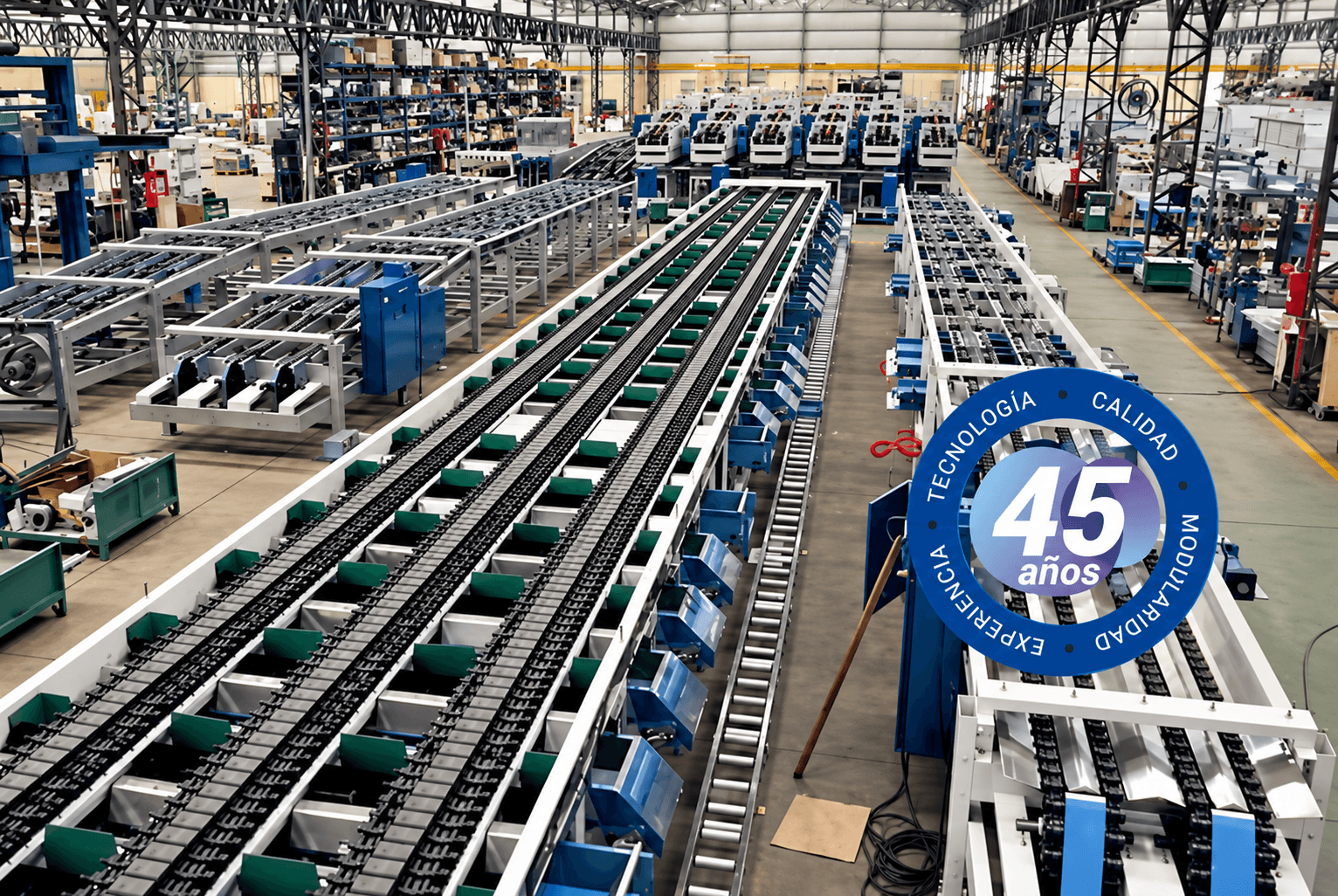 Planta industrial PRODOL con líneas de calibración y procesamiento automatizado